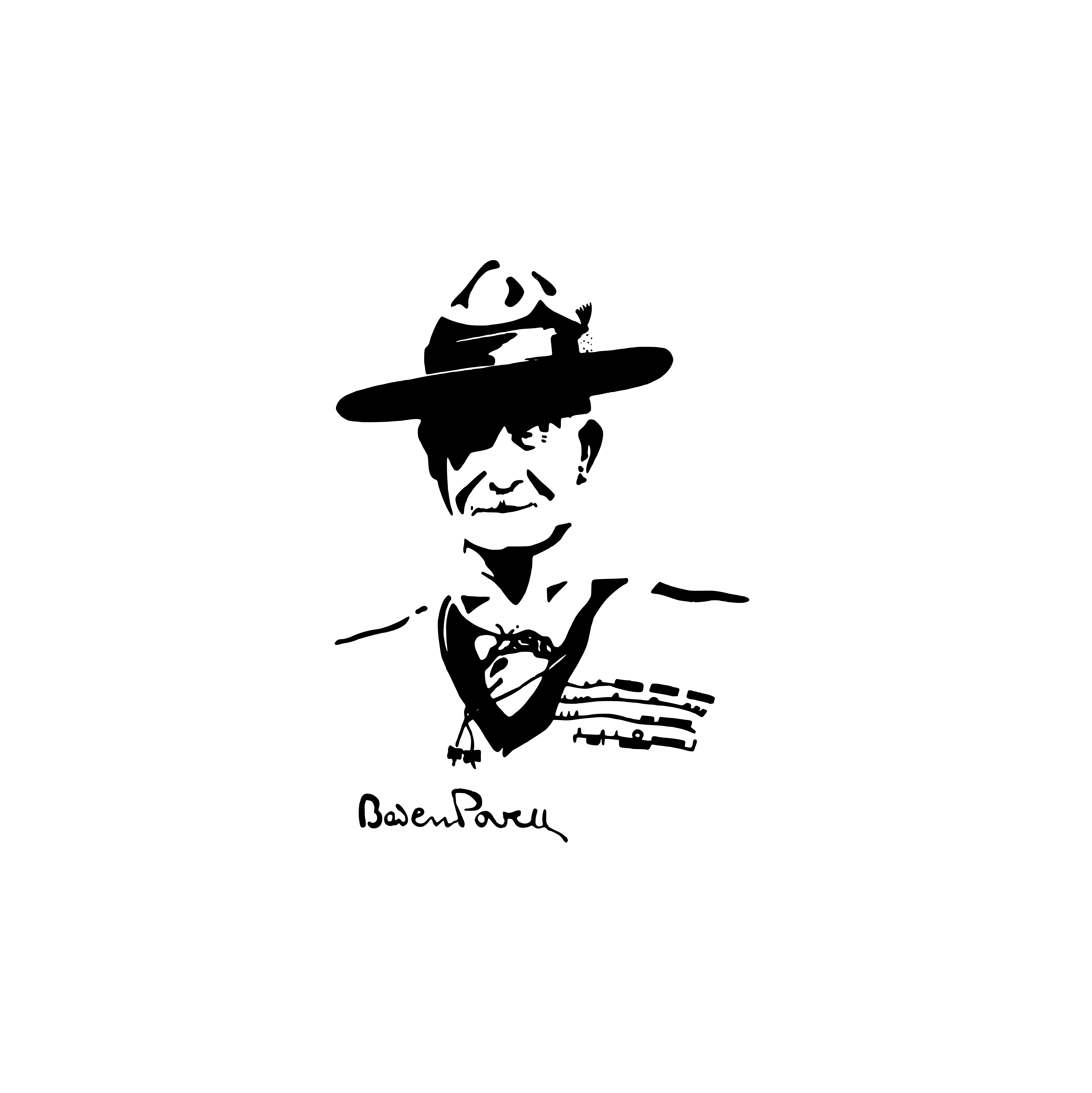 Zeichnung Robert Baden-Powell